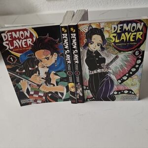 Demon Slayer Manga Vol 1, 3, 4 & 6